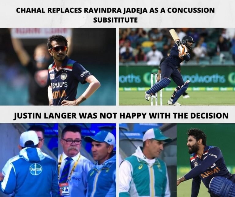 Chahal Replaces Jadeja as a Concussion Substitute Chahal Replaces Jadeja as a Concussion Substitute