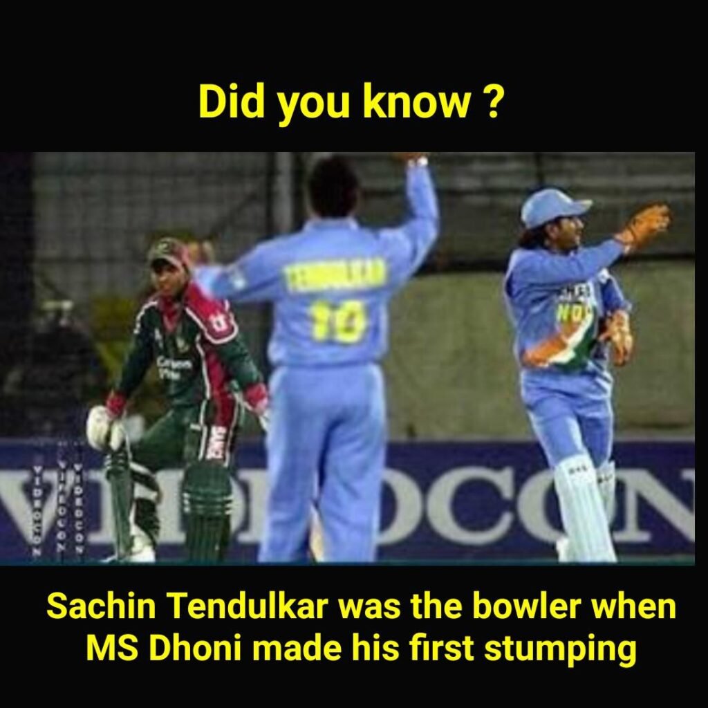 Story of MS Dhoni's First Ever Stumping