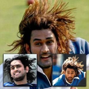 MS Dhoni Long Hair